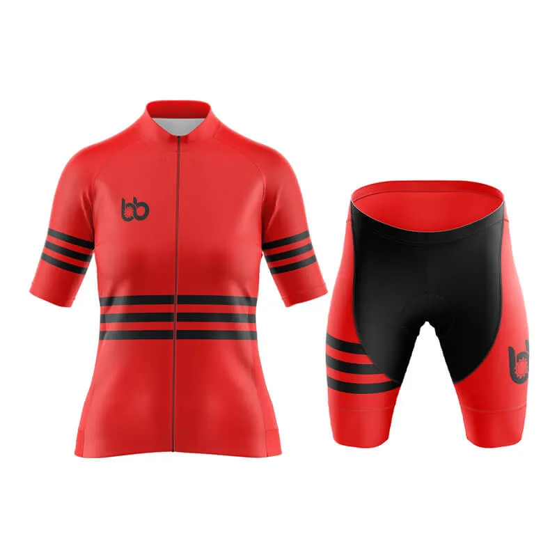 Bicycle Booth Stripes (Red) Aero Cycling Kit