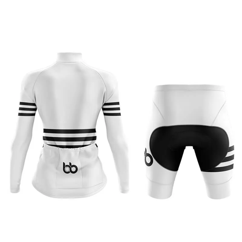 Bicycle Booth Stripes (White) Aero Cycling Kit