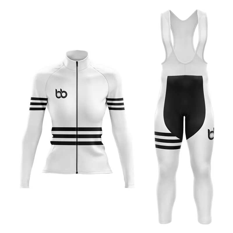 Bicycle Booth Stripes (White) Aero Cycling Kit