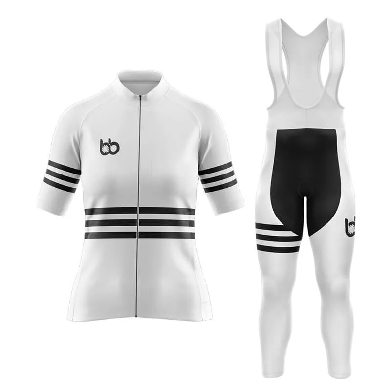 Bicycle Booth Stripes (White) Aero Cycling Kit