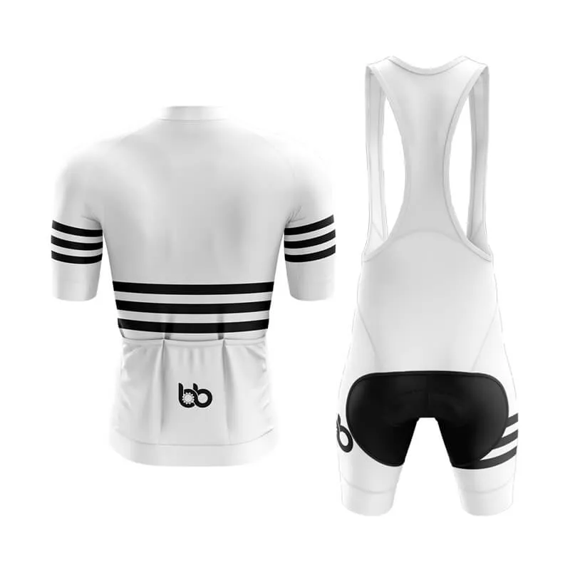 Bicycle Booth Stripes (White) Aero Cycling Kit