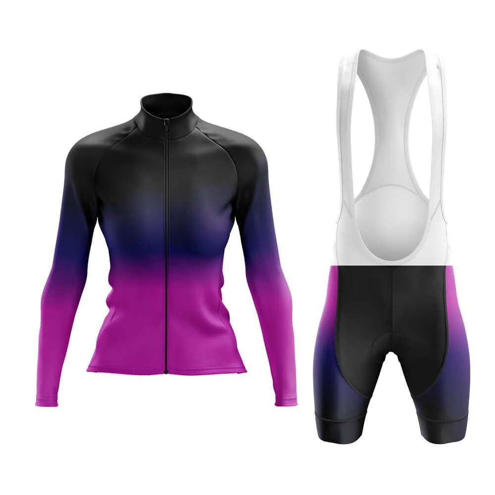 Black-Fluorescent Violet Gradient Aero Cycling Kit