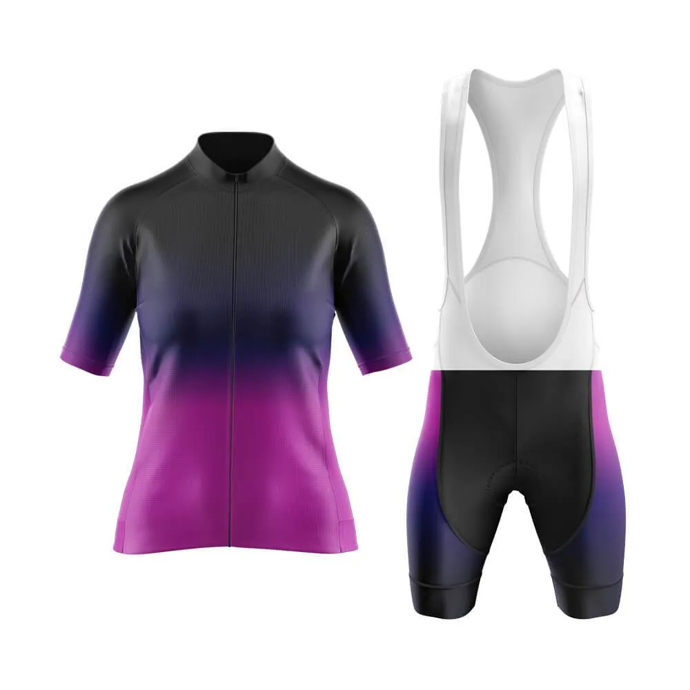 Black-Fluorescent Violet Gradient Aero Cycling Kit