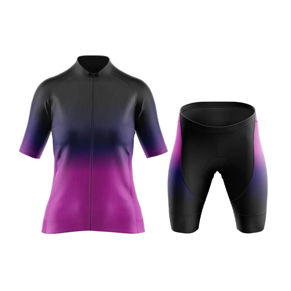 Black-Fluorescent Violet Gradient Aero Cycling Kit