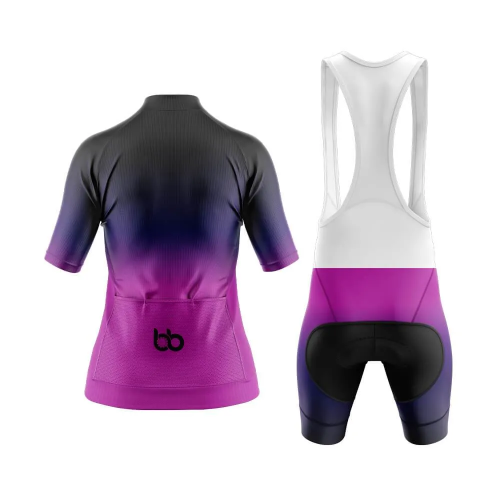 Black-Fluorescent Violet Gradient Aero Cycling Kit