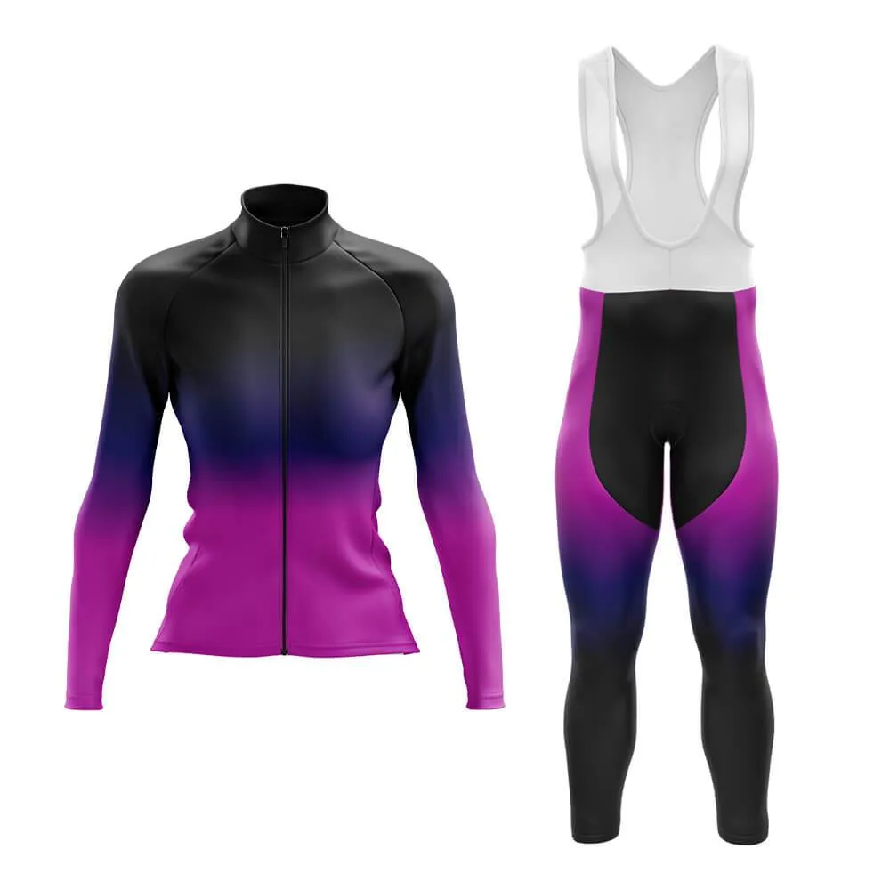 Black-Fluorescent Violet Gradient Aero Cycling Kit