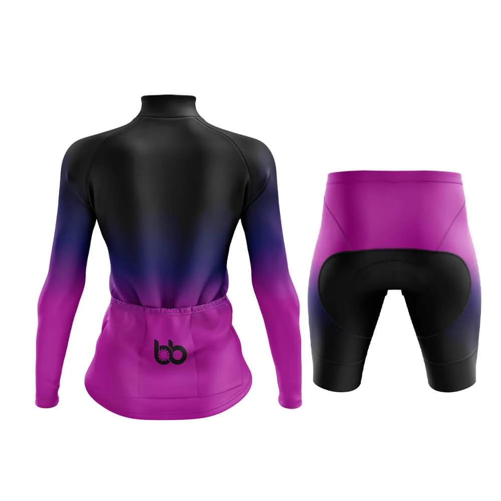 Black-Fluorescent Violet Gradient Aero Cycling Kit