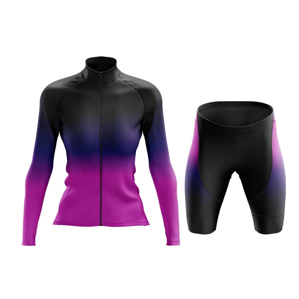 Black-Fluorescent Violet Gradient Aero Cycling Kit