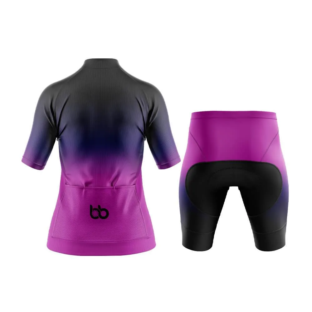 Black-Fluorescent Violet Gradient Aero Cycling Kit