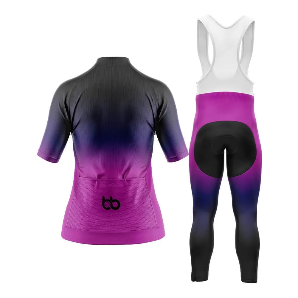 Black-Fluorescent Violet Gradient Aero Cycling Kit