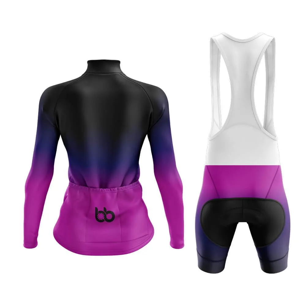 Black-Fluorescent Violet Gradient Aero Cycling Kit