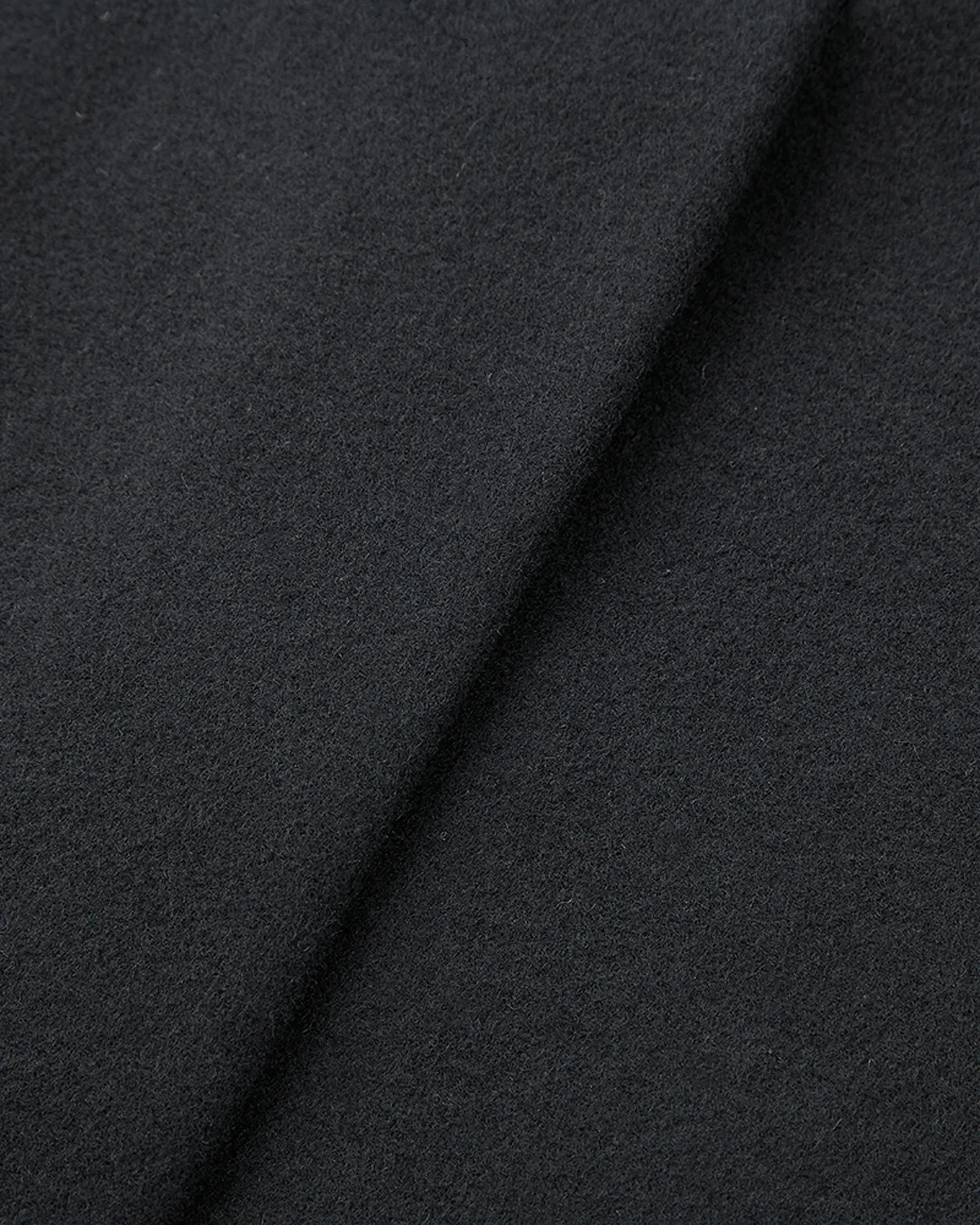 Black Long Wool Cashmere Overcoat Hidden Buttons