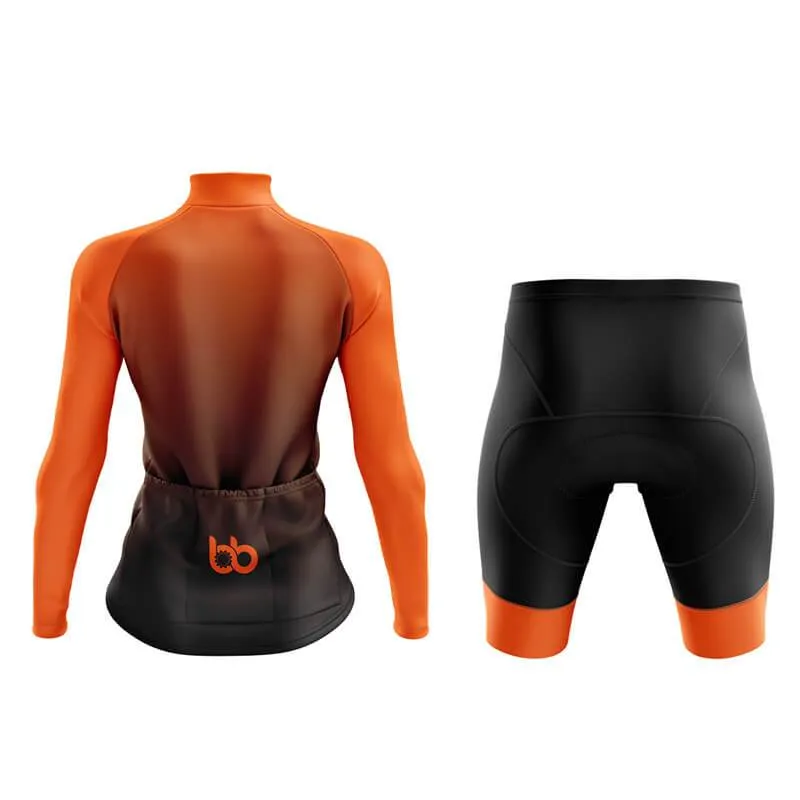 Black to Orange Aero Cycling Kit