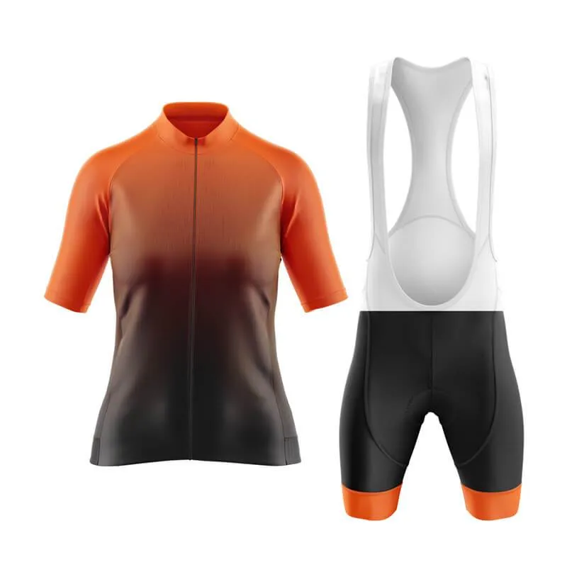 Black to Orange Aero Cycling Kit