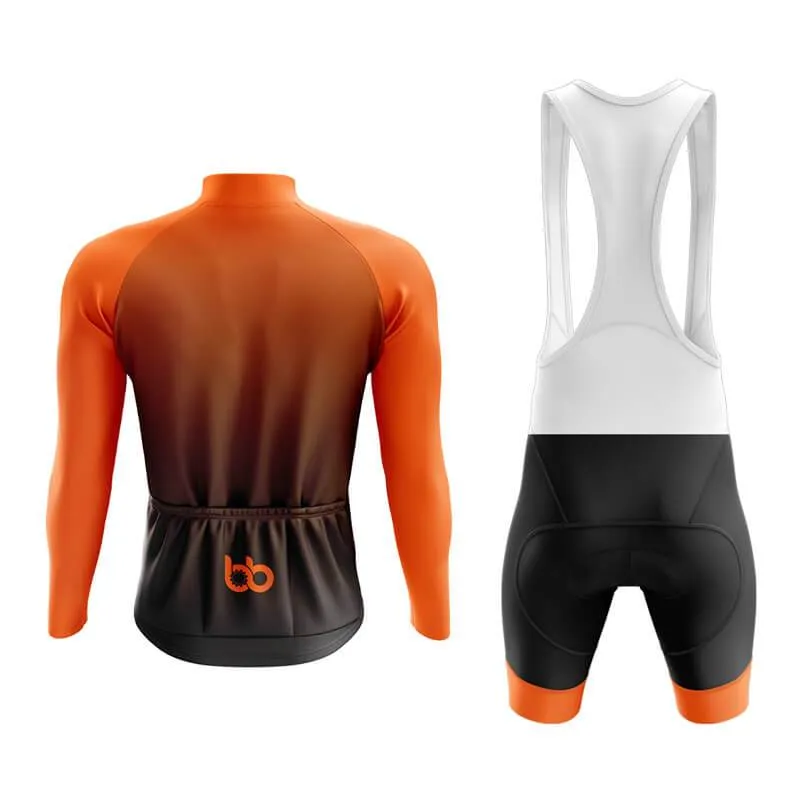 Black to Orange Aero Cycling Kit