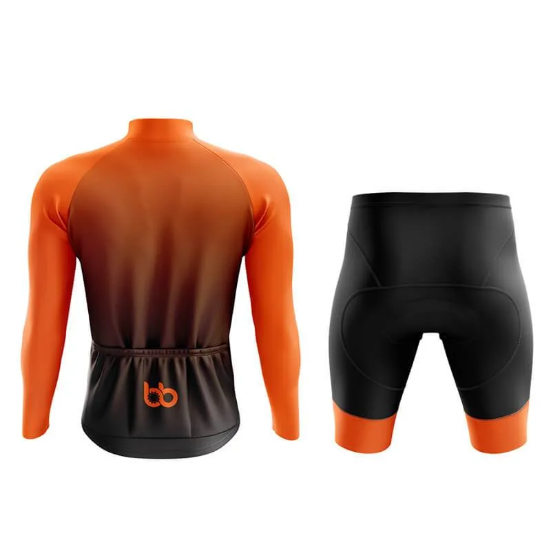 Black to Orange Aero Cycling Kit