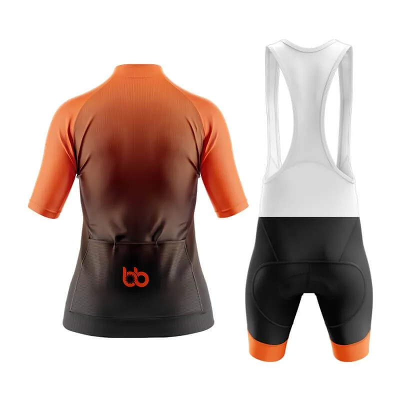 Black to Orange Aero Cycling Kit