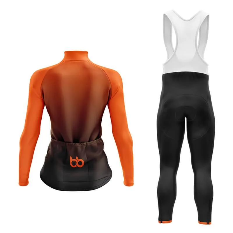 Black to Orange Aero Cycling Kit