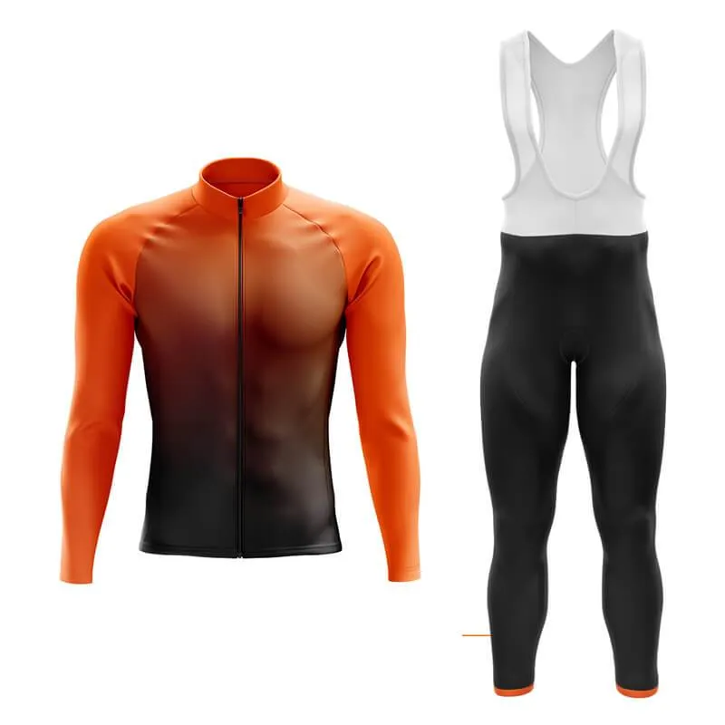 Black to Orange Aero Cycling Kit