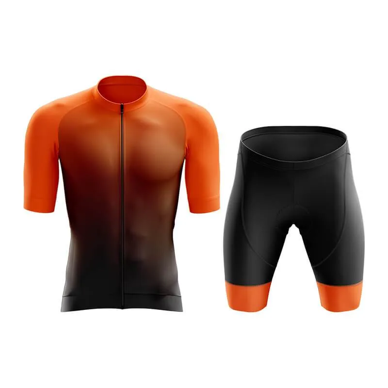 Black to Orange Aero Cycling Kit