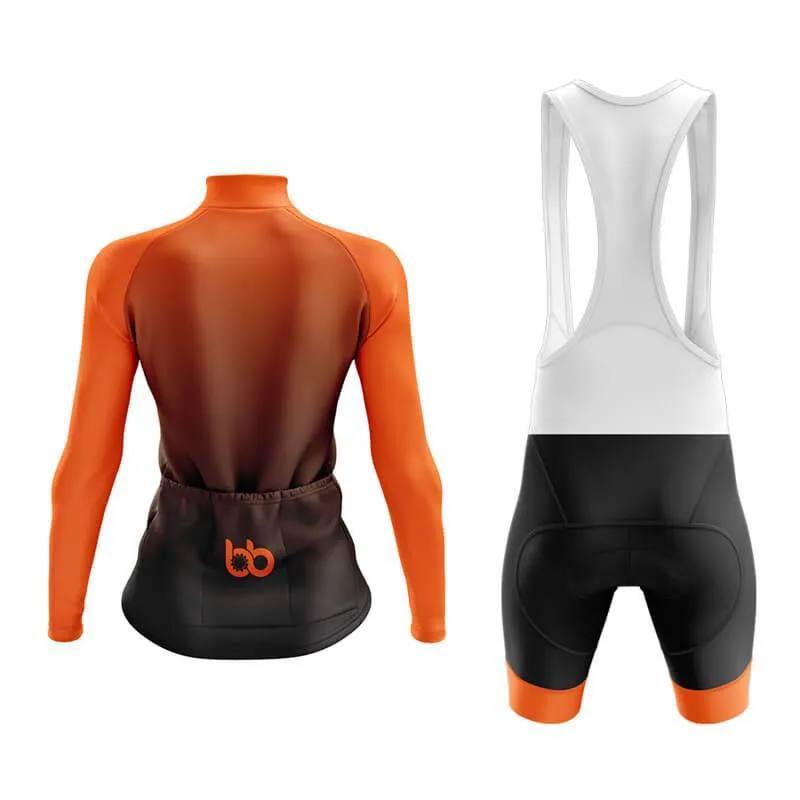 Black to Orange Aero Cycling Kit