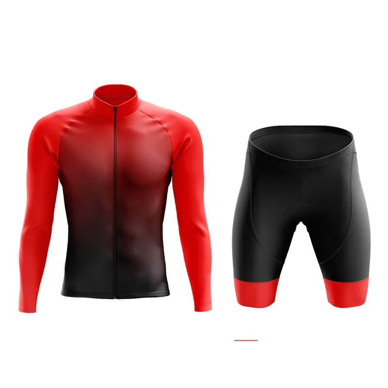 Black to Red Aero Cycling Kit