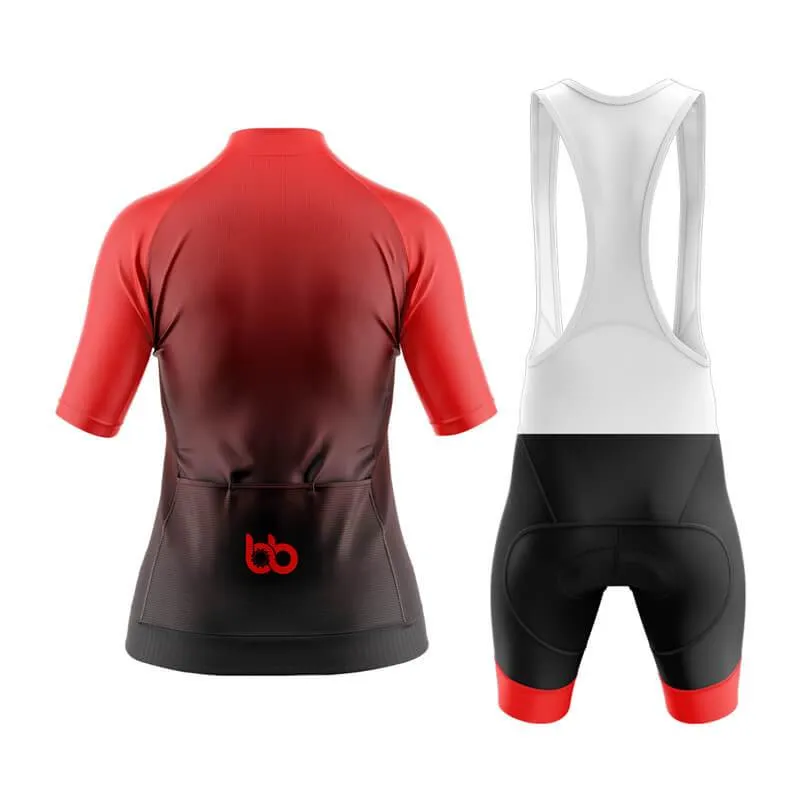 Black to Red Aero Cycling Kit