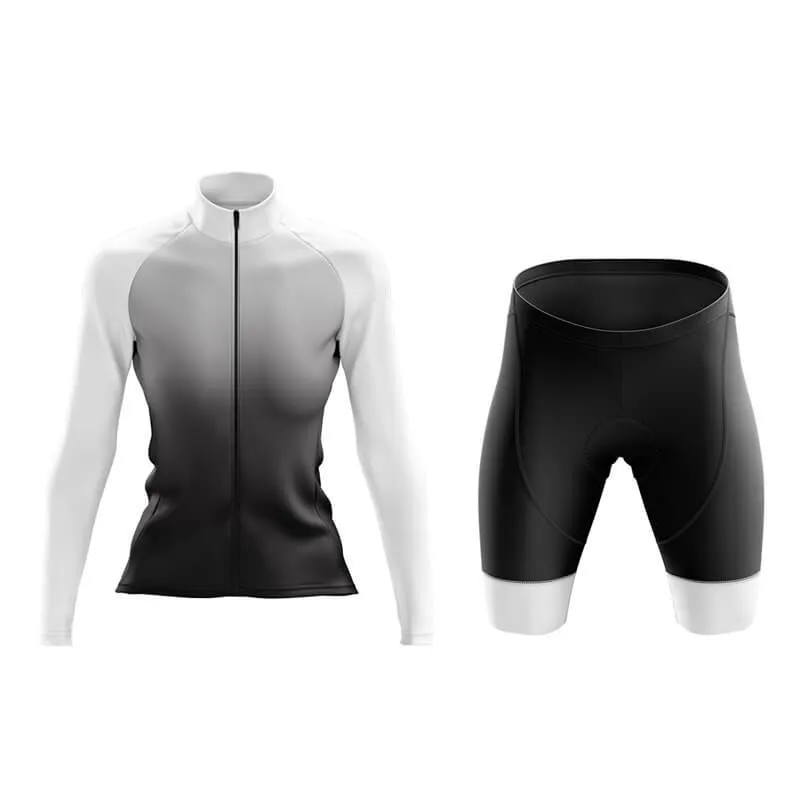 Black to White Aero Cycling Kit