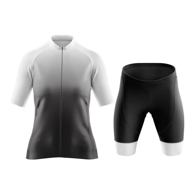 Black to White Aero Cycling Kit