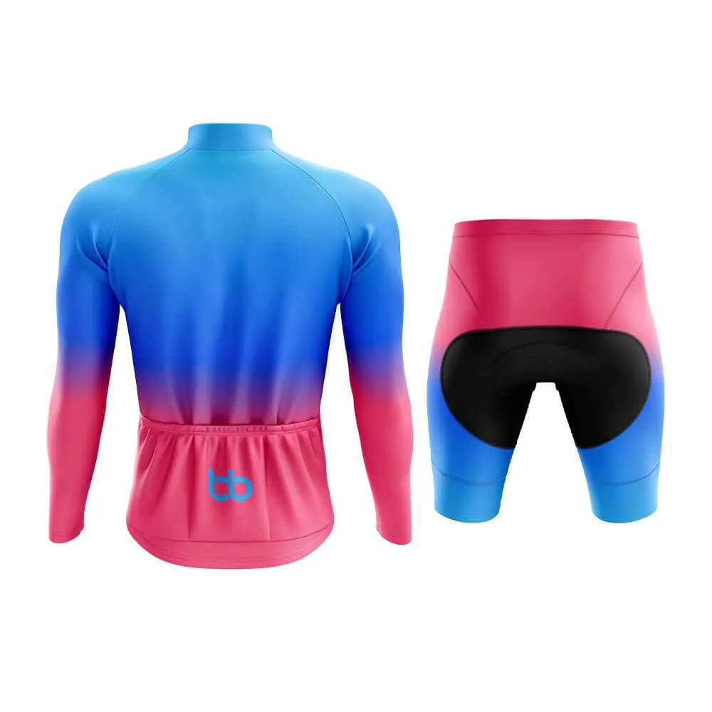 Blue-Pink Gradient Aero Cycling Kit