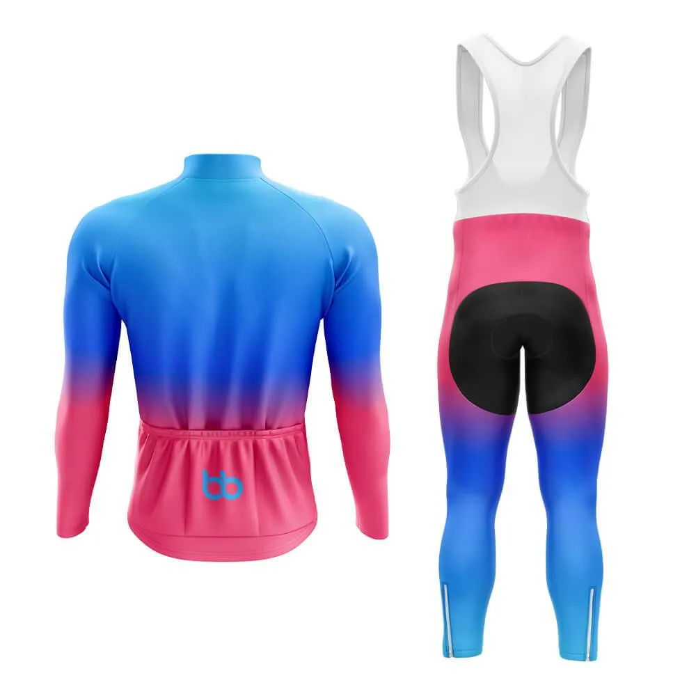 Blue-Pink Gradient Aero Cycling Kit