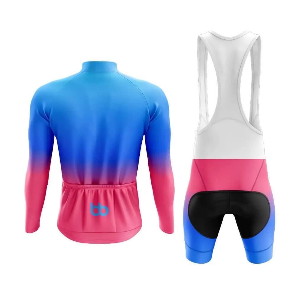 Blue-Pink Gradient Aero Cycling Kit