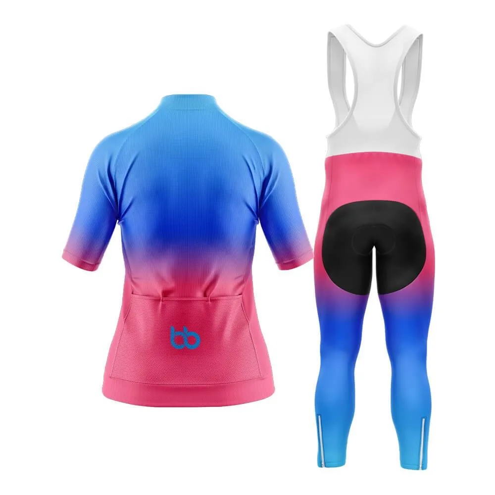 Blue-Pink Gradient Aero Cycling Kit