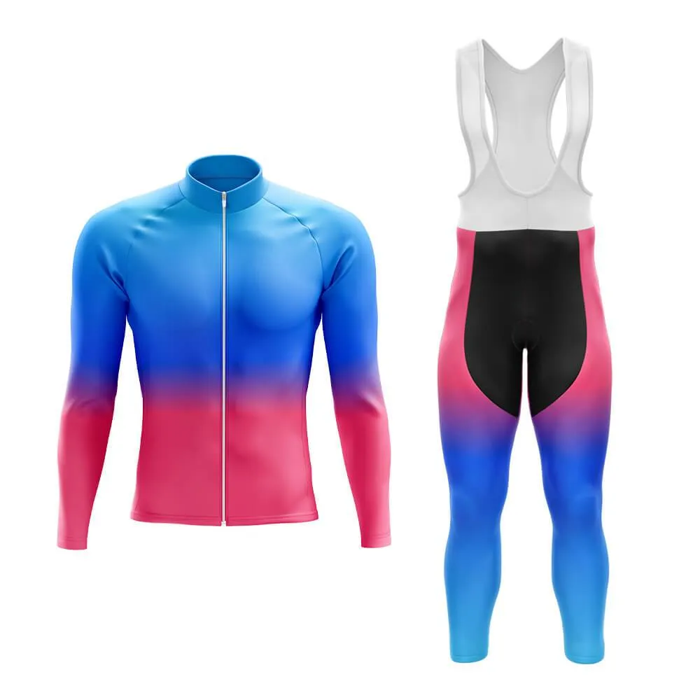 Blue-Pink Gradient Aero Cycling Kit