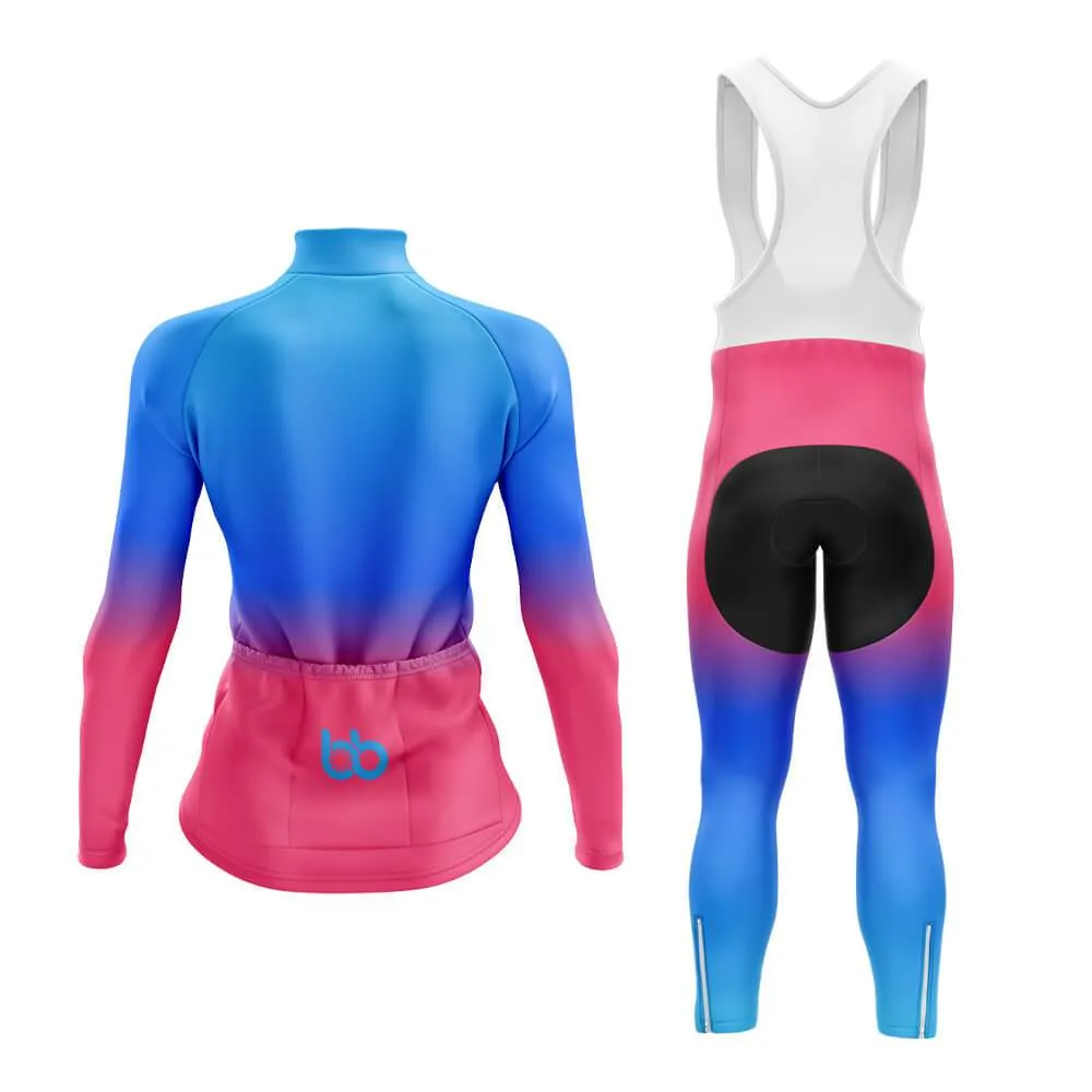 Blue-Pink Gradient Aero Cycling Kit