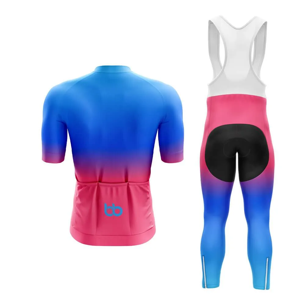 Blue-Pink Gradient Aero Cycling Kit