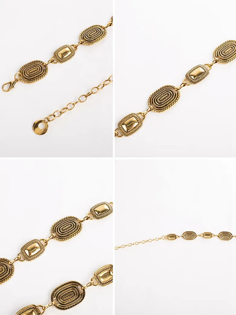 Boho Metal Chain 140cm Quick-Release Waist Belt