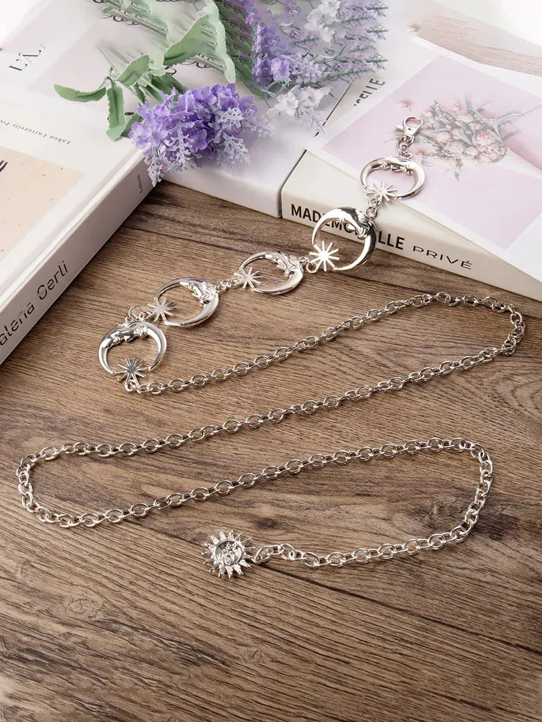 Boho Metal Chain 140cm Quick-Release Waist Belt