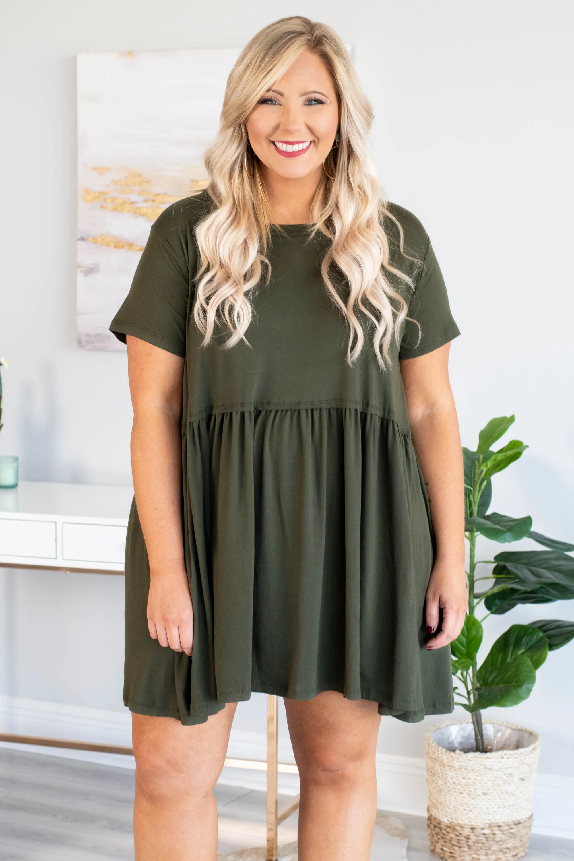 Bold Spirit Dress, Olive