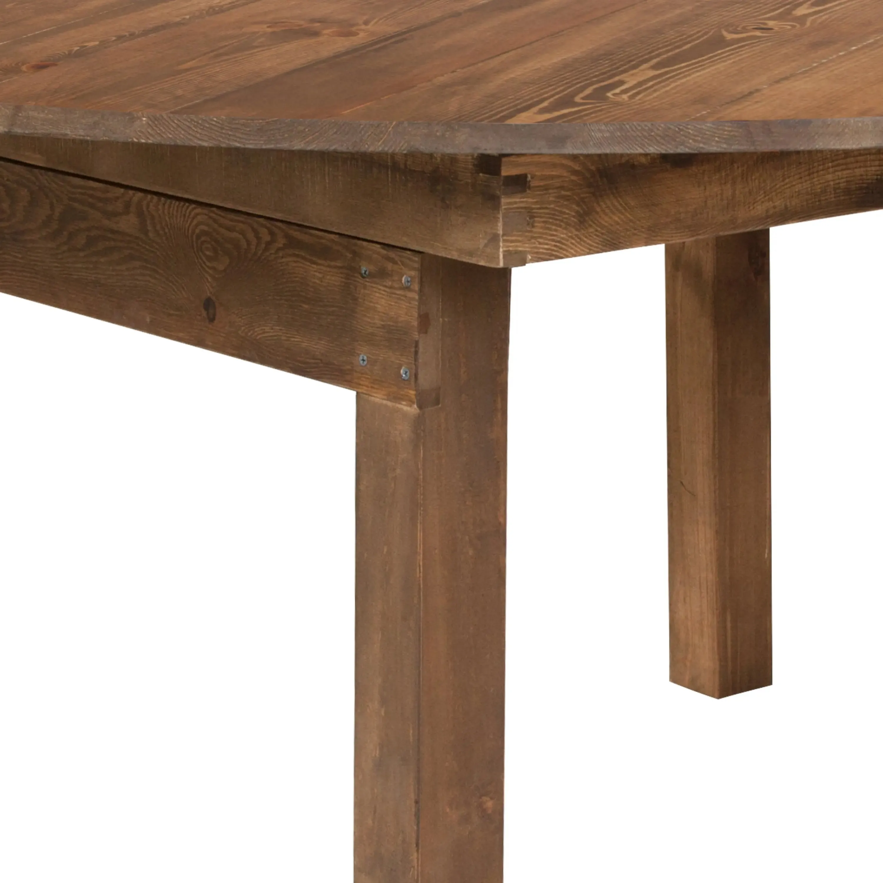 Boston Round Dining Table Farm Inspired, Rustic & Antique Pine Dining Room Table