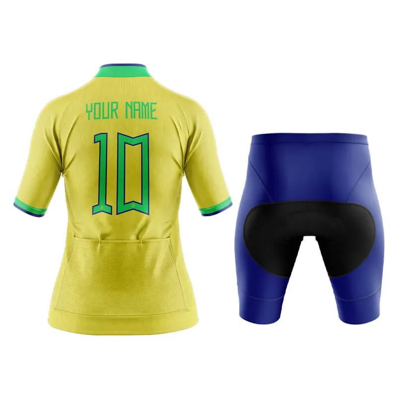 Brazil Football Aero Cycling Kit