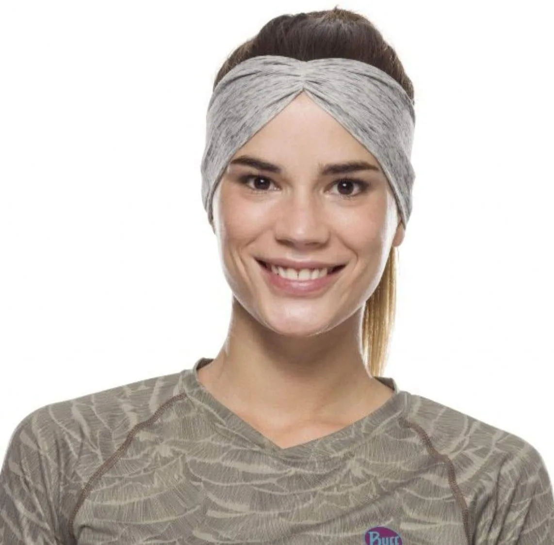 BUFF® CoolNet® UV  Tapered Headband (Silver Grey Htr)