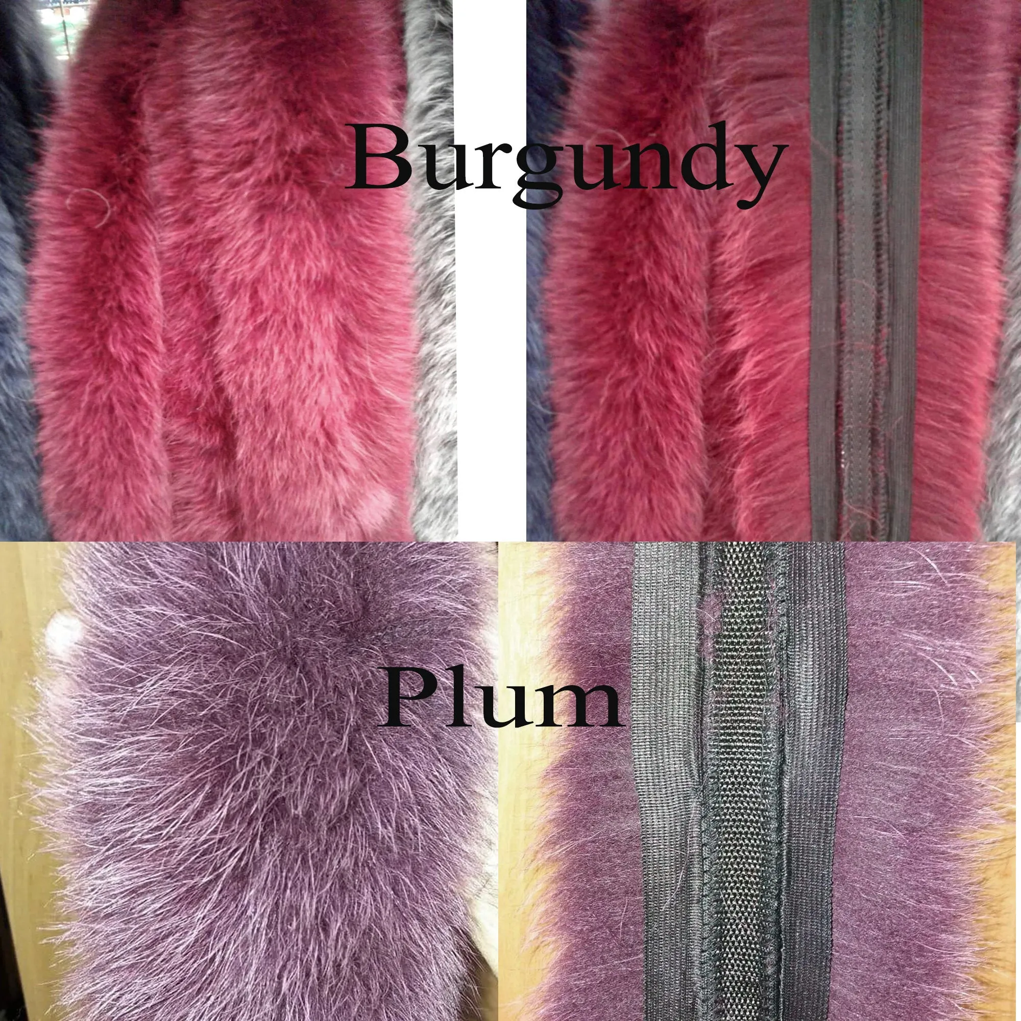 BY ORDER Fox (Tail) XL Double Real Fox Fur Trim Hood, Fur collar trim, Fox Fur Collar, Fur Scarf, Fur Ruff, Fur Jacket, Fur stripe, Real Fur