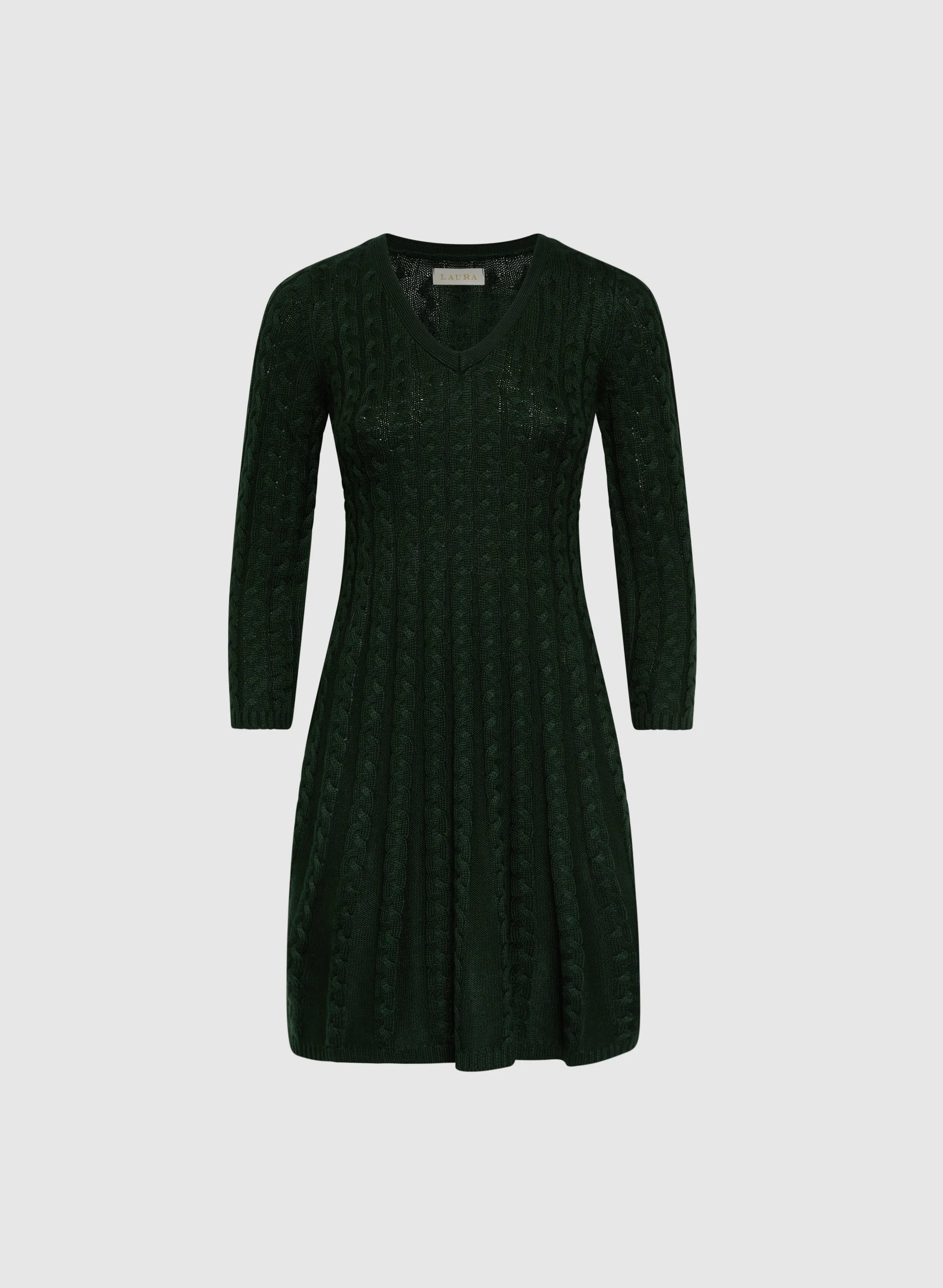 Cable Knit Sweater Dress