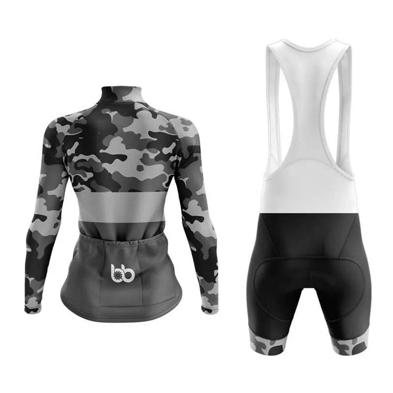 Camouflage Neck Aero Cycling Kit (V2) (Grey)