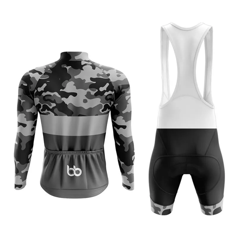 Camouflage Neck Aero Cycling Kit (V2) (Grey)