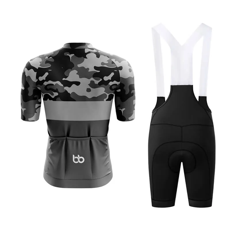 Camouflage Neck Aero Cycling Kit (V2) (Grey)