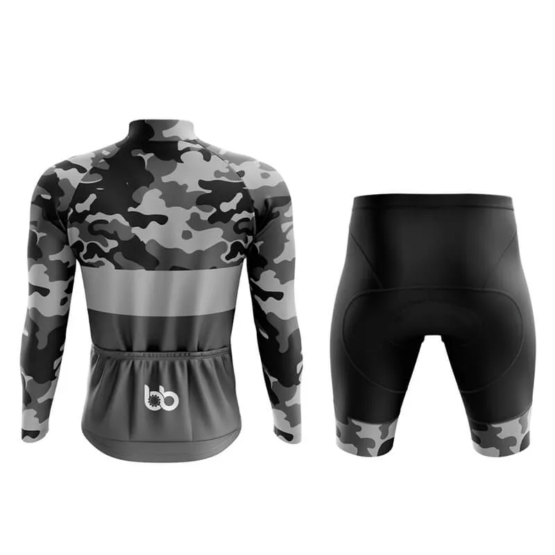 Camouflage Neck Aero Cycling Kit (V2) (Grey)