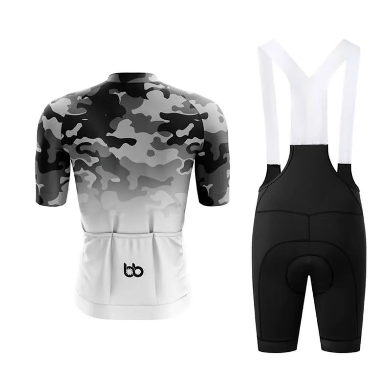 Camouflage Neck Aero Cycling Kit (V3) (Grey-White)