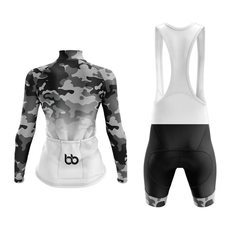 Camouflage Neck Aero Cycling Kit (V3) (Grey-White)